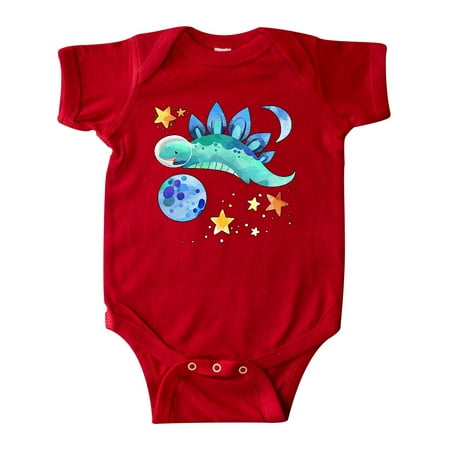 

Inktastic Stegosaurus Space Dinosaur with Stars and Planet Gift Baby Boy or Baby Girl Bodysuit