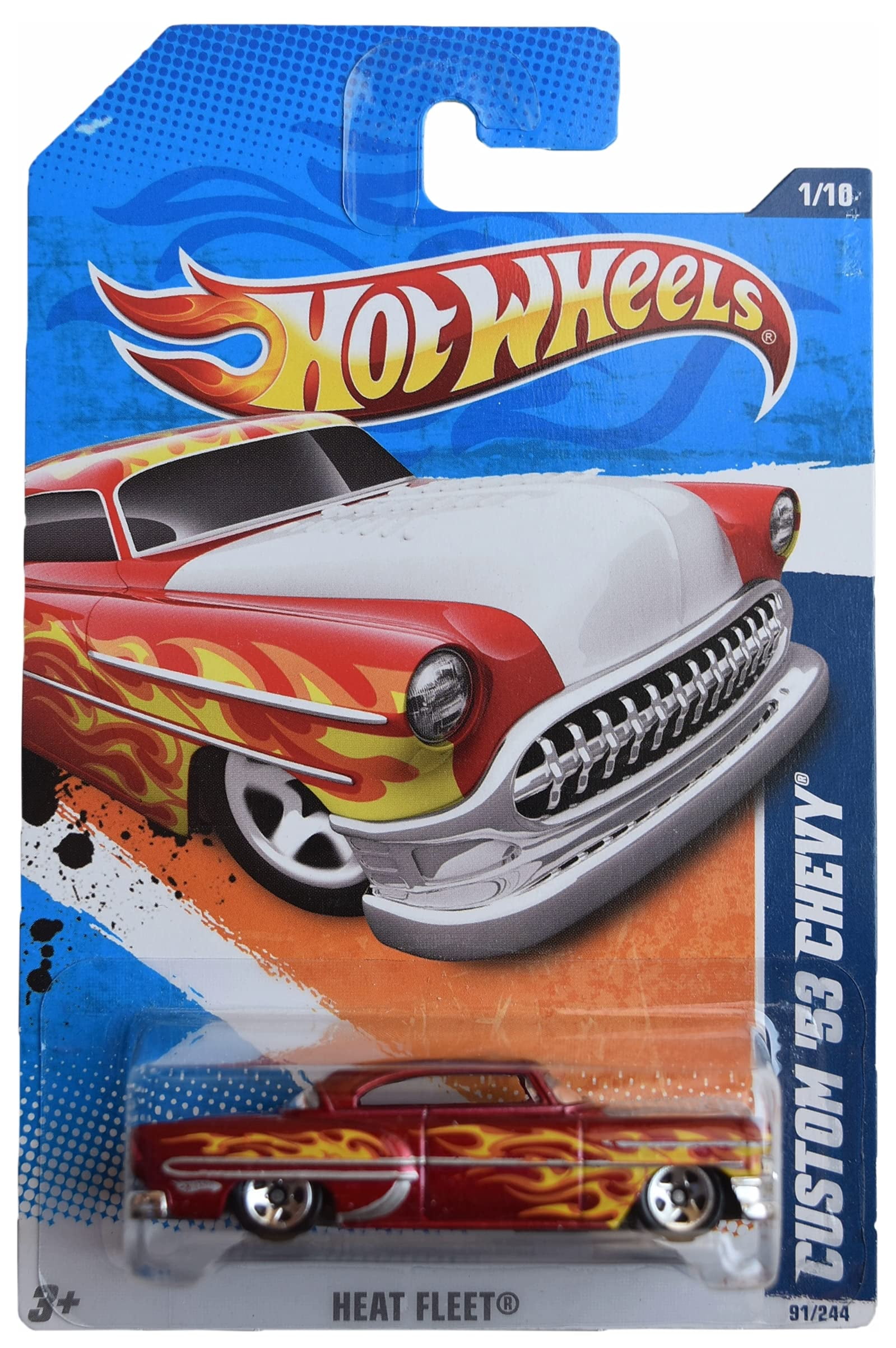 Hot Wheels Heat Fleet Custom '53 Chevy RED Flames 1/10