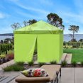 thumbnail image 2 of InstaHibit Set of 4 Sidewall UV30+ Fits 10x10ft Canopy Tent Zipper Outdoor Party Green, 2 of 9
