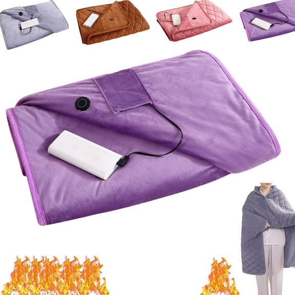 5V USB Heated Blanket For Home,Heated Lap Blanket For Office,Voltage Electric Heated Blanket Usb Electric Soft Blanket Multi-Functional Hand Warmer Knee Blanket Office Machine Washable