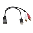 thumbnail image 1 of Cable adaptador de puerto USB a RCA macho de 8 pines, conector de audio y video de repuesto para Nissan Cube 2011-2012, 1 of 14