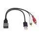 thumbnail image 2 of Cable Adaptador de audio y video BuyWeek USB 2 RCA de 8 pines para Nissan Cube Juke Versa, 2 of 9