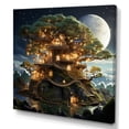thumbnail image 2 of Designart "The Wishing Tree House Dreams in Nature IV" Vangogh Canvas Wall Art, 2 of 5