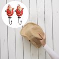 thumbnail image 3 of 2pcs Santa Claus Clothing Hook Hanging Coat Hook Creative Hook (Random Style), 3 of 8
