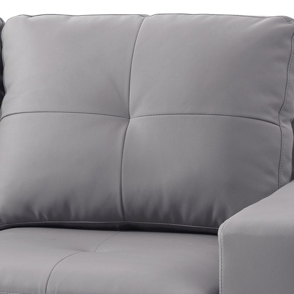 Glory Furniture Newbury Loveseat in Gray Color