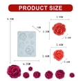 thumbnail image 2 of Rose silicone mold cake chocolate mold wedding cake decoration tools candy cake mold - translucency, 2 of 5