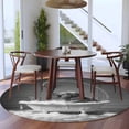 thumbnail image 5 of Elephant Round Rug 8ft Washable Circle Rugs Non Slip Funny Animal Bathtub Abstract Art Grey Large Area Rug Indoor Floor Carpet for Bedroom Kitchen Living Room Home Office Dining Room Nursery, 5 of 8