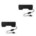 thumbnail image 2 of crativent ZYElroy Portable Mini USB Stereo Speaker Notebook Laptop Computer PC Screen Clip-on Music Player Black 2Set, 2 of 6