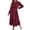 Red, variant on Wdgfv Ruffle Maxi Dress for Women, Pleated A Line Flowy, Business Casual, Holiday Modest Long Sleeve Smocked Spring
