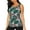 Tropical Leaves6, variant on Tropical Leaves print women's scoop neck, loose-fit workout tank tops for the gym.