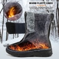 thumbnail image 4 of Ablanczoom Women Snow Boots Slip On Mid Calf Winter Boots for Women Comfortable Shoes, 4 of 8