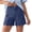 Blue, variant on Women's Y2K Jean Shorts High Waist Loose Scalloped Hem Denim Shorts Soft Stretch Vintage Jeans with Pockets Daily Travel Casual Outfits White
