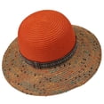 thumbnail image 2 of Noric Women Summer Sun Hat Color Block Wide Brim Floppy Hat Bohemian UV Protection Cap for Beach Vacation, 2 of 5