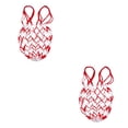 thumbnail image 1 of Greeniant Bolsa de malla para pelota de baloncesto, soporte para bolsa de red de almacenamiento de malla, color blanco y rojo blanco rojo 2Conjunto, 1 of 1