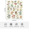 thumbnail image 6 of Mushroom Blanket Throw Fleece Blanket for Kids 60x50 in Home Bed Sofa Chairs Dorm, 6 of 6