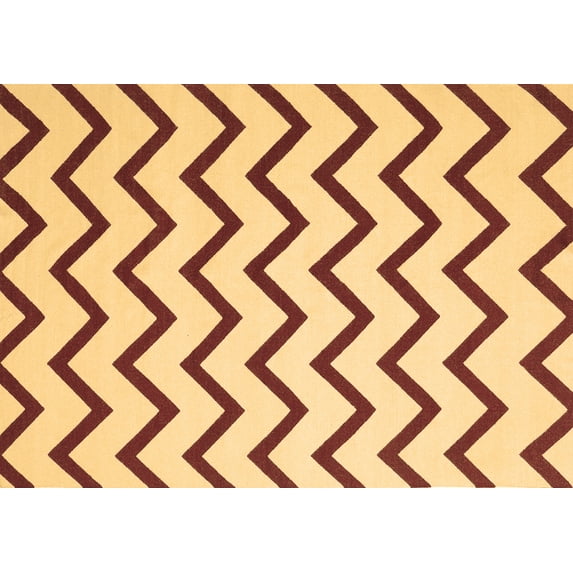 Ahgly Company Indoor Rectangle Abstract Brown Contemporary Area Rugs, 8' x 12'