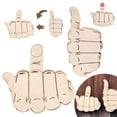 thumbnail image 2 of Promotion!Dedo medio automático, voltear hacia arriba o hacia afuera, hecho a mano de madera, adorno interactivo para el dedo medio, estados de ánimo que expresan un regalo genial para el dedo medio, 2 of 9