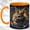 Orange, variant on Celestial Rabbit Coffee Mug, Fantasy Animal Mug, Ceramic 11 oz