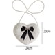 thumbnail image 2 of Bolso bandolera con forma de corazón, cadena de perlas de felpa, bolso para teléfono móvil, bolso de hombro difuso para mujeres, señoras y niñas, 2 of 5