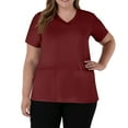 thumbnail image 5 of Scrub Tops Women Short Sleeve V-Neck Nurse Working Uniforms 2025 New Solid Color Medical Plus Size Scrub T Shirts, 5 of 5