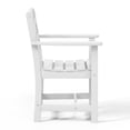thumbnail image 5 of WestinTrends Ashore Outdoor HDPE Patio Classic Dining Arm Chair, White, 5 of 16