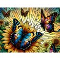 thumbnail image 1 of 5D DIY Taladro Vitral Diamante Pintura Girasol 40x30cm, 1 of 9