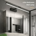 thumbnail image 3 of Lámpara de pared moderna con aplique de LED AC100-240V 9W 40cm / 15.7in Espejo de baño Lámpara de p Tomshoo  Lámpara frontal de espejo, 3 of 7