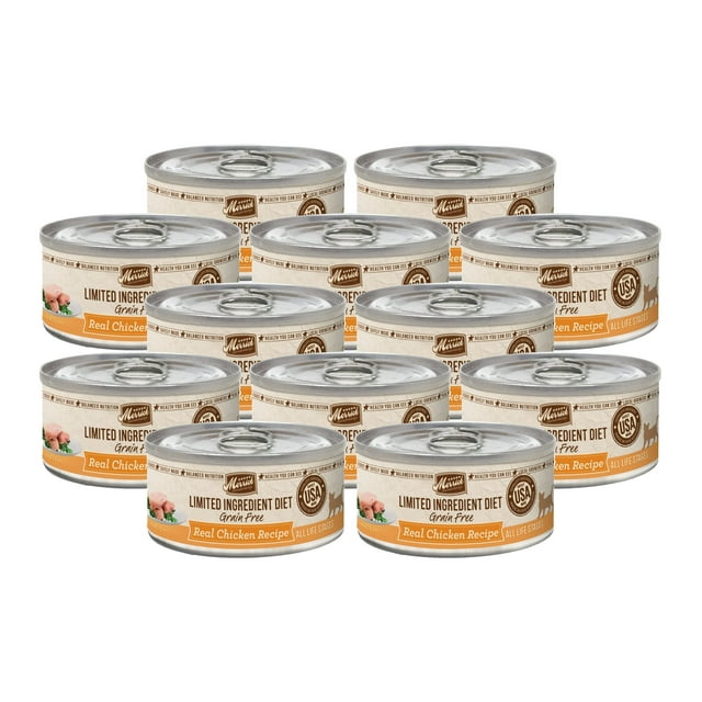 (12Pack) Merrick Grain Free Limited Ingredient Diet Real Meat Adult