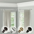 thumbnail image 2 of Domovina Arya 13/16" Corner Window Single Curtain Rod-Color:Black,Size:120"-170", 2 of 2