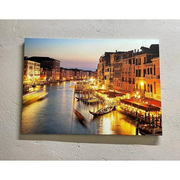 Travel Wall Decor, Canvas, Wall Decor, Canvas Gift, Landscape Canvas, City 3D Canvas, Venice Canvas Gift, View 3D Canvas, Canvas Wall Decor - Rolled Canvas