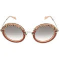 thumbnail image 2 of Miu Miu Sunglasses Women Pink Round MU 08RS TV14K0, 2 of 5