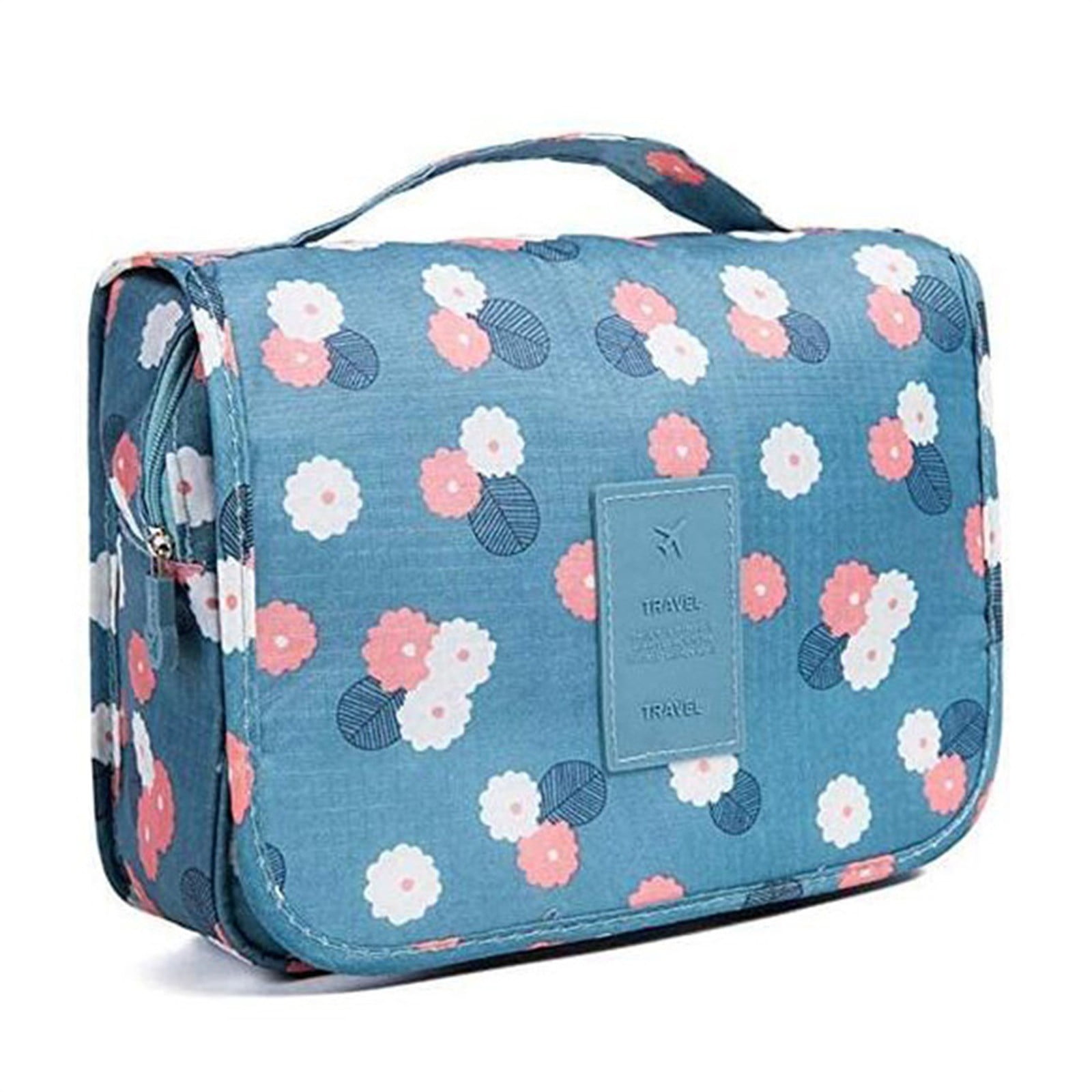 Women's Toiletry Bag, Large Travel Waterproof Nylon Cosmetic Bag For
