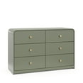 thumbnail image 3 of Storkcraft Santos 6 Drawer Nursery Double Dresser, Olive, 3 of 11