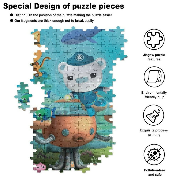 ●THA WESTRONAUTS The Octonauts Jigsaw Puzzle, Wood Puzzles Adult, 200 PCS