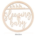 thumbnail image 3 of OUNONA Baby Sleeping Door Sign Elegant Decor for Baby Room Nursery Decoration Khaki Color 7.8 x 5.9 Inches, 3 of 6