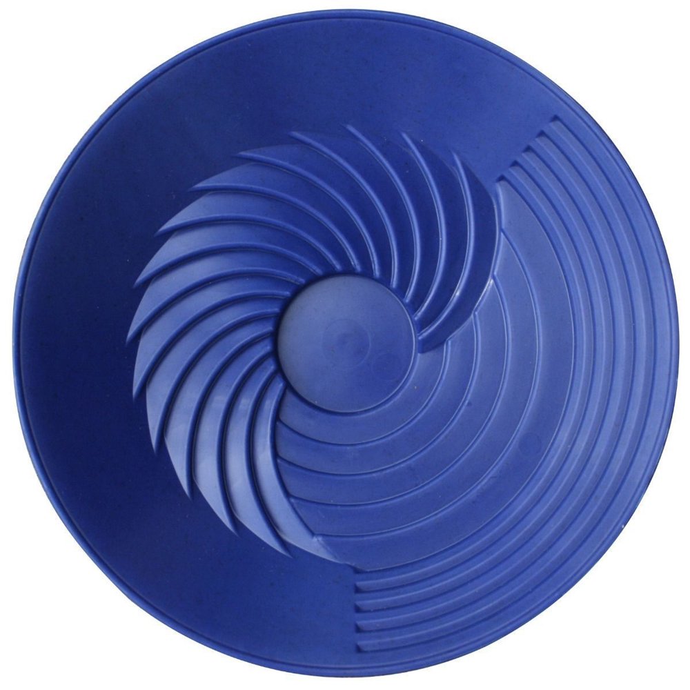 TurboPan 10" Gold Pan Sluice Panning Gold Prospecting Tools Metal