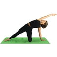 thumbnail image 3 of GoFit 24 x 68-Inch Alignment Yoga Mat for Balance and Symmetry, Green, with Poster, 3 of 4