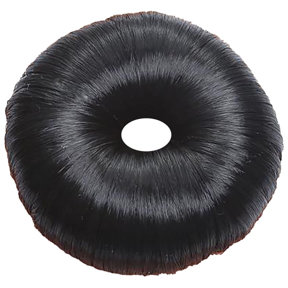 Easter Hair Bun Maker, Black - 1 Pc Hair Curler Hair Wig Hair Ring Hair Donut Shaper Elegant Bun Maker Creative Hair Styling Tool Hair Accessories for Women Black Pullover Toupee St. Patrick'S Da