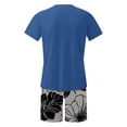 thumbnail image 5 of Mangas de Mano para Hombres, Impresión Hawaiana Suelta Casual, Pantalones Cortos Deportivos de Cintura Elástica Y Set de Blusa, 5 of 5