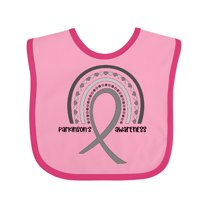 Inktastic Parkinson's Awareness Ribbon Rainbow Boys or Girls Baby Bib