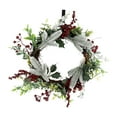 thumbnail image 4 of Christmas Wreath, Christmas Garland, Creative Decoration 17.72inch Red Berries Wreath, Door Wreath for Outdoor Indoor, Dining Room Farmhouse, 4 of 8