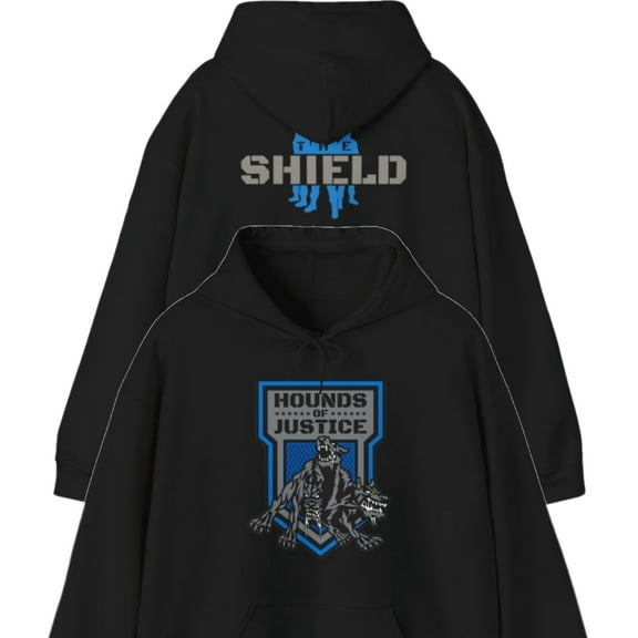 The Shield Hounds of Justice Mens Black Hoody Sweatshirt
