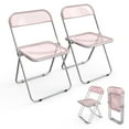 thumbnail image 7 of UBesGoo Clear Modern Acrylic Chairs, 2 Pack, Trasnsparent Folding Chairs for Party, Dining Chais for Study, Picnic, Retaurant, 7 of 7
