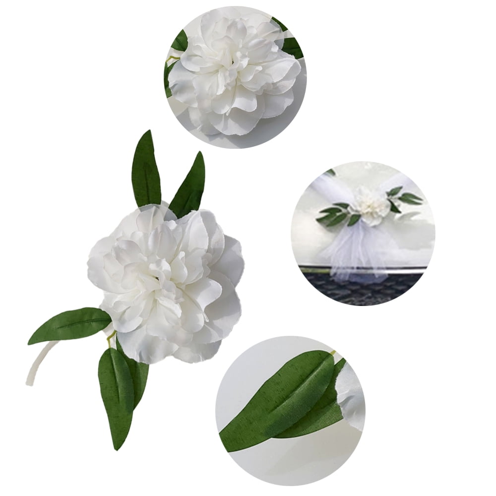 Heldig 222155-3 Wedding Car Decoration Flowers Garlands, Artificial Flower White, 1.6 Mt