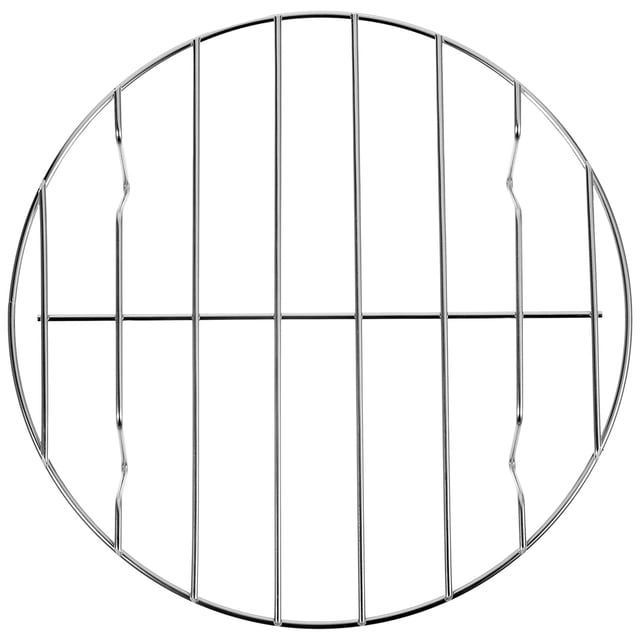 CIMAXIC Stainless Steel Meat Net Grilling Rack Round Portable Fish Vegetable Roast Rack Pizza Baking Rack - 20cm (Without Black Baking Tray),7.87"X7.87"X0.79"