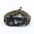 thumbnail image 4 of Pulsera de cuerda con forma de paraguas, pulsera ajustable multifuncional para exteriores, supervivencia en la naturaleza, cuerda trenzada ajustable cinco en uno, 4 of 6