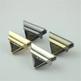 thumbnail image 6 of 2pcs 4.6CM Bag Parts Metal Switch Lock Twist Lock Luggage Hardware Triangle Press Lock DIY Handbag BLACK 2PCS, 6 of 8