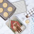 thumbnail image 5 of 2 Pack Pot Holders for Kitchen Heat Resistant Hot Pads Sets for Cooking Baking Cute Highland Cow Pattern, 5 of 7