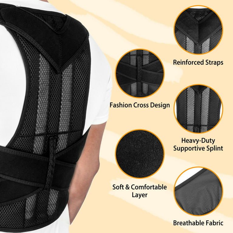 Dropship Adjustable Back Shoulder Posture Corrector Belt Clavicle Spine  Support Reshape Your Body Home Office Sport Upper Back Neck Brace to Sell  Online at a Lower Price