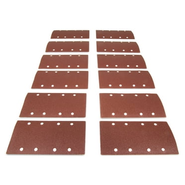 WEN 1/3 Sheet Sander Sandpaper, 12-Pack, Assorted Grits